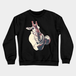 Giraffe Lifting Crewneck Sweatshirt